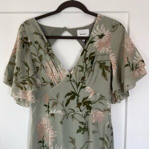 COPY - Reformation Salvia Dress Green - Size 8